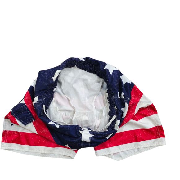 Bass Pro Shops Men's Mesh Lined Swim Trunks American Flag Pattern Size XL USA - Picture 6 of 8